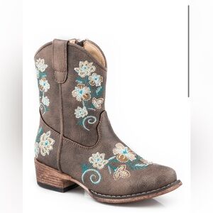 Roper TODDLER GIRLS VINTAGE BROWN FAUX LEATHER BOOT